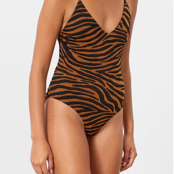 Mara Hoffman Emma tiger print swimsuit - Picture 3 of 7